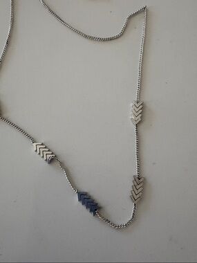 Madewell Silver Arrow Pendant Chain Necklace